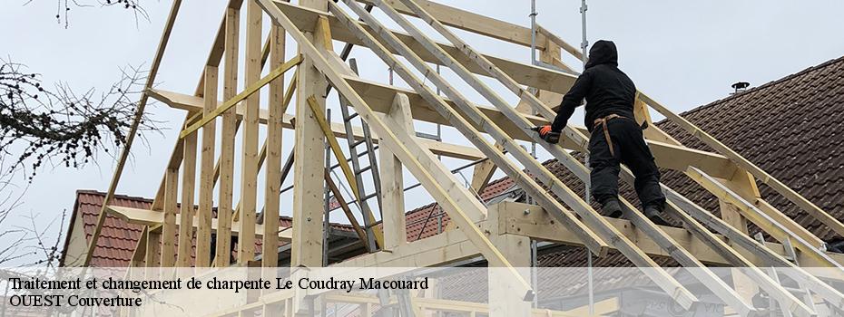 Traitement et changement de charpente  le-coudray-macouard-49260 OUEST Couverture